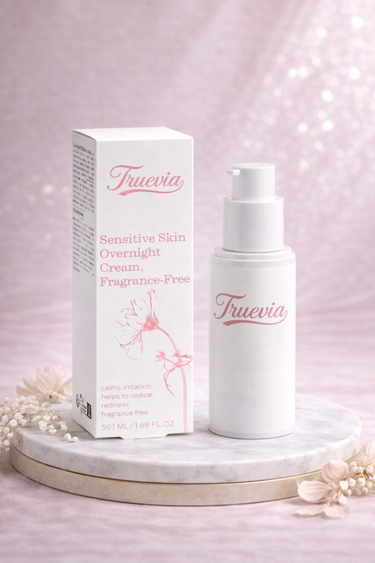 Truevia's Sensitive Skin Overnight Cream, Fragrance-Free